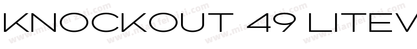 Knockout 49 Liteweig字体转换